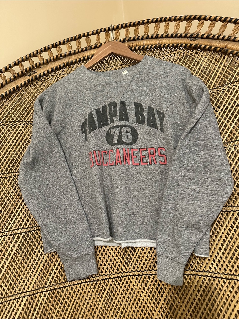 NFL Gray Tampa Bay Buccaneers Graphic Crewneck Sweatshirt - Women